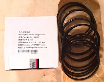 Кольца поршневые комплект двигателя Dong Feng C6121 —1006694 — 100695 — 6I0499